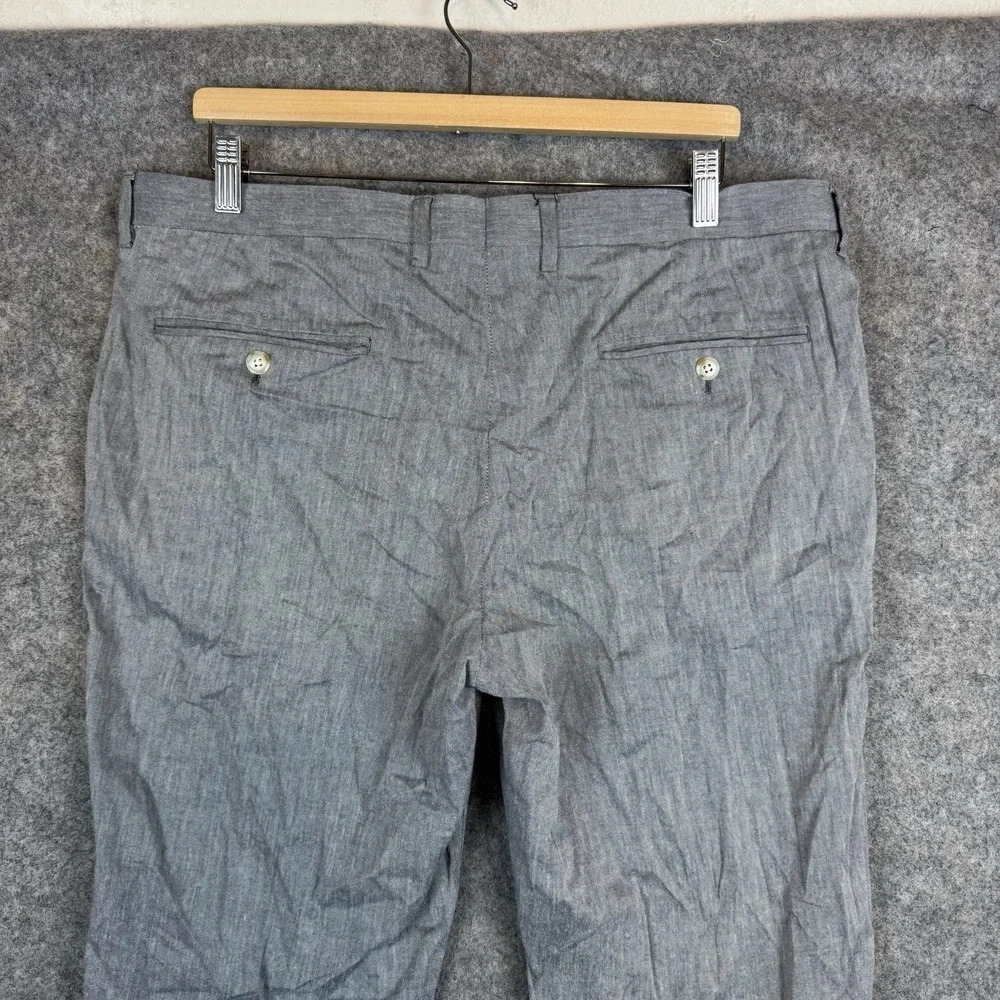J Crew Pants Mens 36x30 Gray Ludlow Slim Fit Chinos Somelos Cotton Trousers - Picture 4 of 11